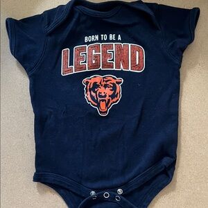 Chicago Bears Navy Blue 'Born to Be a Legend' Baby Onesie